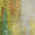 5' X 8' Green Gold And Orange Abstract Washable Area Rug With UV Protection