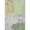 8' X 10' Artichoke Green Ivory And Gold Abstract Washable Area Rug With UV Protection
