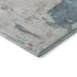 9' X 12' Teal Green And Ivory Abstract Washable Area Rug With UV Protection