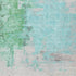 9' X 12' Teal Green And Ivory Abstract Washable Area Rug With UV Protection