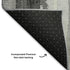 5' X 8' Black Gray And Brown Abstract Washable Area Rug With UV Protection