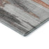 5' X 8' Terra Cotta Ivory And Gray Abstract Washable Area Rug With UV Protection