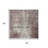 5' X 8' Blush Charcoal And Ivory Abstract Washable Area Rug With UV Protection