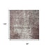 8' X 10' Blush Charcoal And Ivory Abstract Washable Area Rug With UV Protection