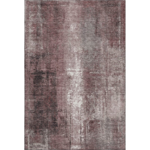 8' X 10' Blush Charcoal And Ivory Abstract Washable Area Rug With UV Protection