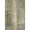 5' X 8' Gold Charcoal And Silver Abstract Washable Area Rug With UV Protection