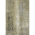 5' X 8' Gold Charcoal And Silver Abstract Washable Area Rug With UV Protection