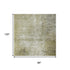 8' X 10' Gold Charcoal And Silver Abstract Washable Area Rug With UV Protection