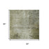 5' X 8' Olive Green Charcoal And Ivory Abstract Washable Area Rug With UV Protection