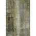 5' X 8' Olive Green Charcoal And Ivory Abstract Washable Area Rug With UV Protection