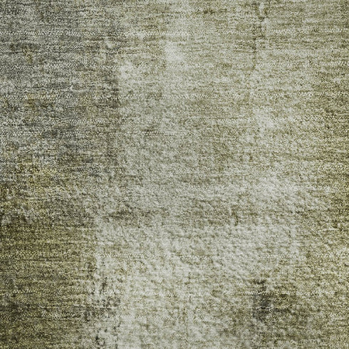 8' X 10' Olive Green Charcoal And Ivory Abstract Washable Area Rug With UV Protection