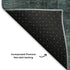 9' X 12' Teal Charcoal And Ivory Abstract Washable Area Rug With UV Protection