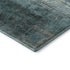 9' X 12' Teal Charcoal And Ivory Abstract Washable Area Rug With UV Protection