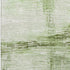 8' X 10' Artichoke Green And Ivory Striped Washable Area Rug With UV Protection