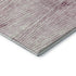 8' Blush And Ivory Striped Washable Round Rug With UV Protection
