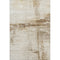 5' X 8' Ivory And Brown Striped Washable Area Rug With UV Protection