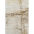 5' X 8' Ivory And Brown Striped Washable Area Rug With UV Protection