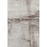 5' X 8' Taupe And Ivory Striped Washable Area Rug With UV Protection
