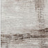 5' X 8' Taupe And Ivory Striped Washable Area Rug With UV Protection