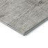 8' Taupe And Ivory Striped Washable Round Rug With UV Protection