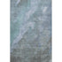 5' X 8' Blue And Gray Abstract Washable Area Rug With UV Protection