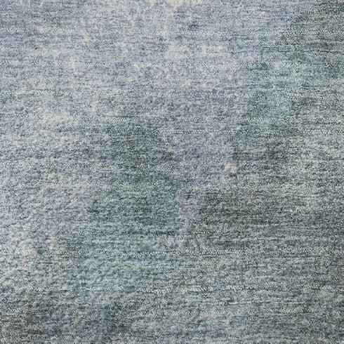 5' X 8' Blue And Gray Abstract Washable Area Rug With UV Protection