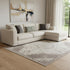8' X 10' Copper And Taupe Abstract Washable Area Rug With UV Protection