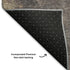 8' X 10' Copper And Taupe Abstract Washable Area Rug With UV Protection