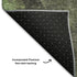 5' X 8' Green And Charcoal Abstract Washable Area Rug With UV Protection