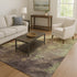 8' X 10' Coffee And Taupe Abstract Washable Area Rug With UV Protection