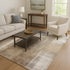 8' X 10' Beige Brown And Gray Abstract Washable Area Rug With UV Protection