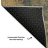 8' X 10' Gold And Blue Abstract Washable Area Rug With UV Protection