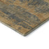 8' X 10' Gold And Blue Abstract Washable Area Rug With UV Protection