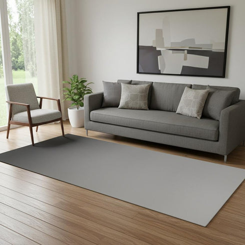 5' X 8' Linen Green And Blue Abstract Washable Area Rug With UV Protection