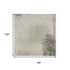 8' X 10' Linen Green And Blue Abstract Washable Area Rug With UV Protection