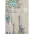 8' X 10' Linen Green And Blue Abstract Washable Area Rug With UV Protection