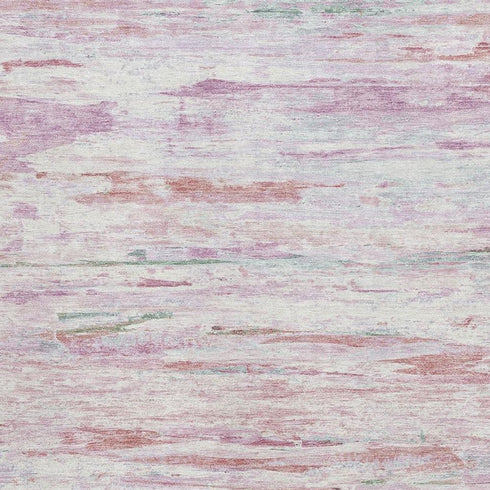 5' X 8' Blush And Ivory Abstract Washable Area Rug With UV Protection