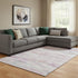 8' X 10' Blush And Ivory Abstract Washable Area Rug With UV Protection