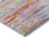 5' X 8' Coral Yellow And Ivory Abstract Washable Area Rug With UV Protection