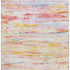 5' X 8' Coral Yellow And Ivory Abstract Washable Area Rug With UV Protection