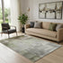 5' X 8' Ivory And Beige Abstract Washable Area Rug With UV Protection