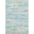 8' X 10' Teal And Ivory Abstract Washable Area Rug With UV Protection