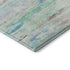 8' X 10' Teal And Ivory Abstract Washable Area Rug With UV Protection