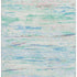8' X 10' Teal And Ivory Abstract Washable Area Rug With UV Protection