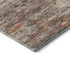 5' X 8' Terra Cotta Beige And Teal Abstract Washable Area Rug With UV Protection