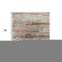 5' X 8' Terra Cotta Beige And Teal Abstract Washable Area Rug With UV Protection