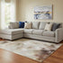 8' X 10' Terra Cotta Beige And Teal Abstract Washable Area Rug With UV Protection