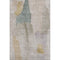 5' X 8' Beige Taupe And Lavender Abstract Washable Area Rug With UV Protection