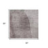 5' X 8' Blush And Gray Abstract Washable Area Rug With UV Protection
