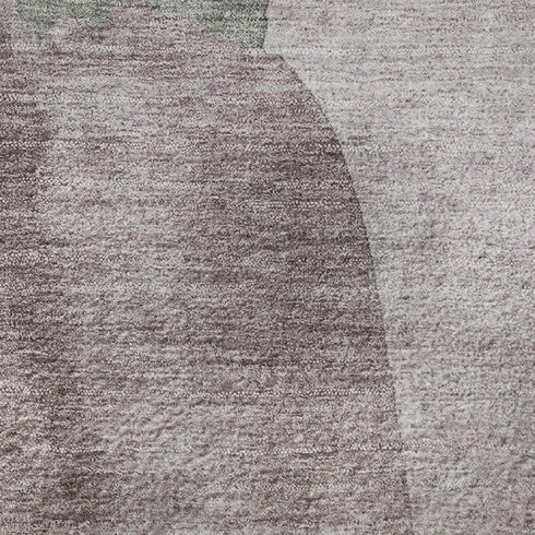 5' X 8' Blush And Gray Abstract Washable Area Rug With UV Protection
